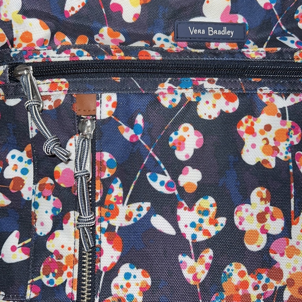 Vera Bradley Navy Blue Floral Crossbody Bag - Picture 12 of 16